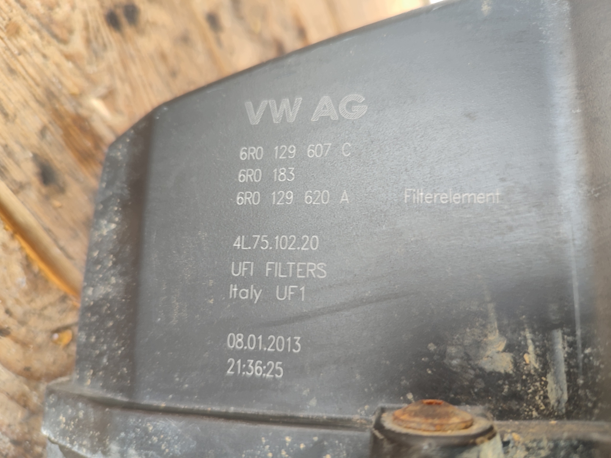luftfiltergehäuse AUDI A1 8X 6R0129607C 6R0129620A