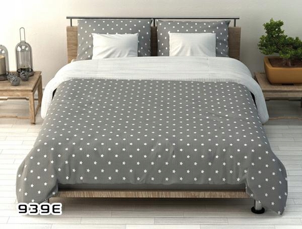 

Poszwa 160x200 szara w gwiazdki obustronna