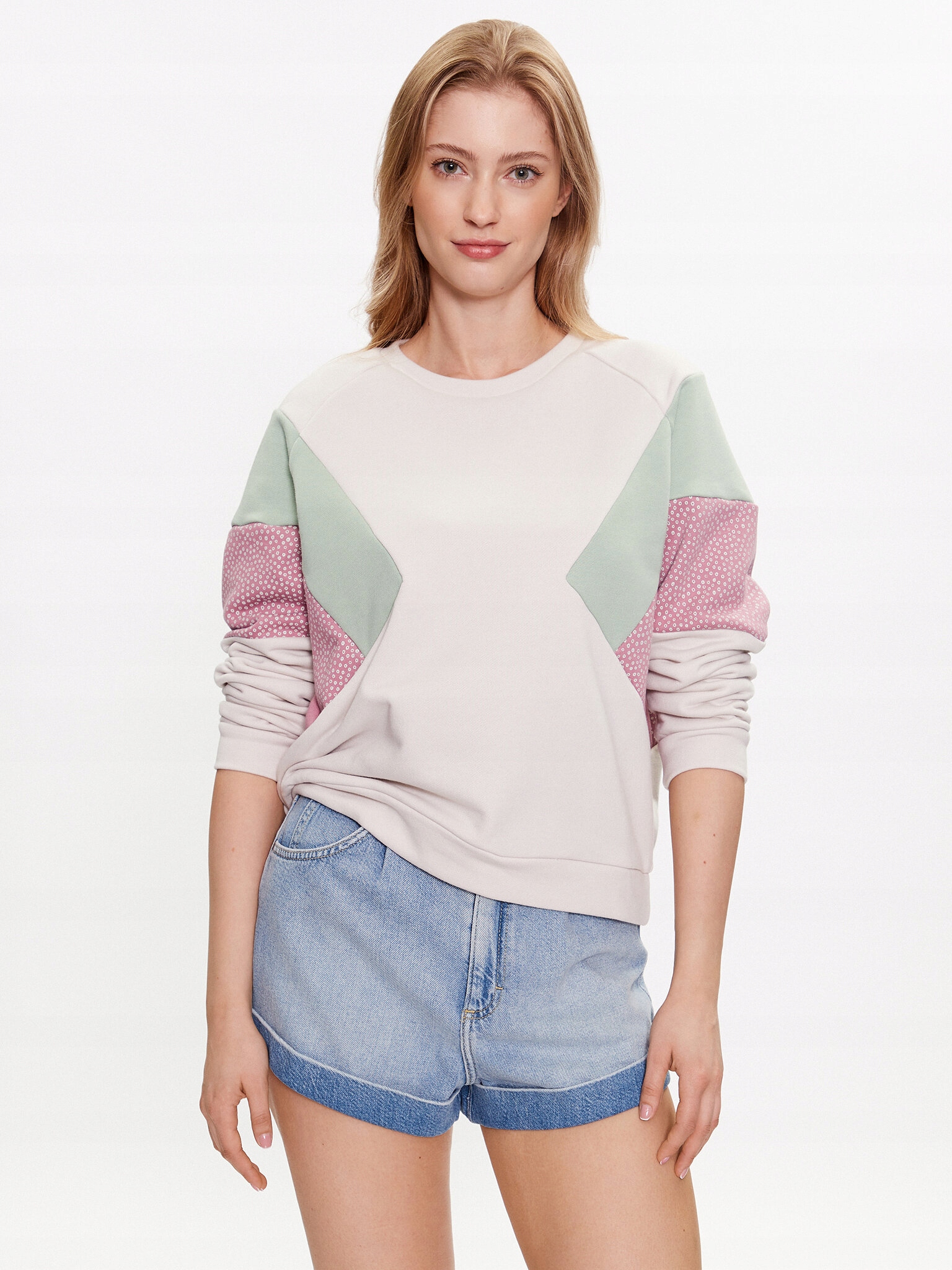 Protest Bluza Nxgpoas 3670431 Biały Regular Fit