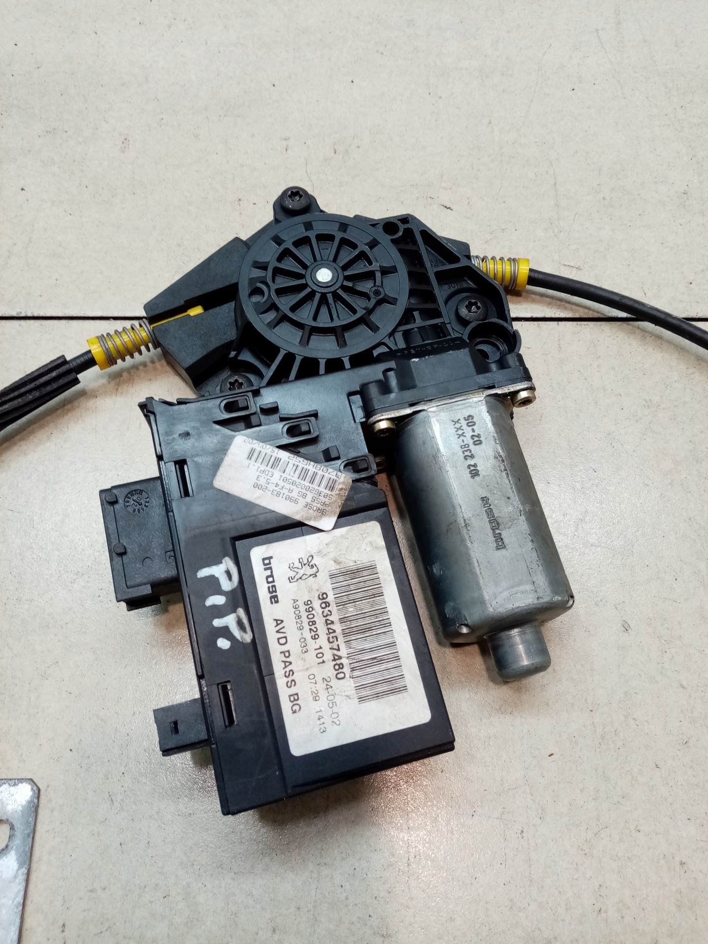 window regulator right front PEUGEOT 307 2.0 HDI