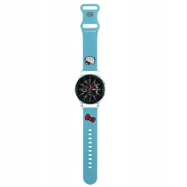 Pasek Hello Kitty Silicone Kitty Head uniwersalny 22mm niebieski