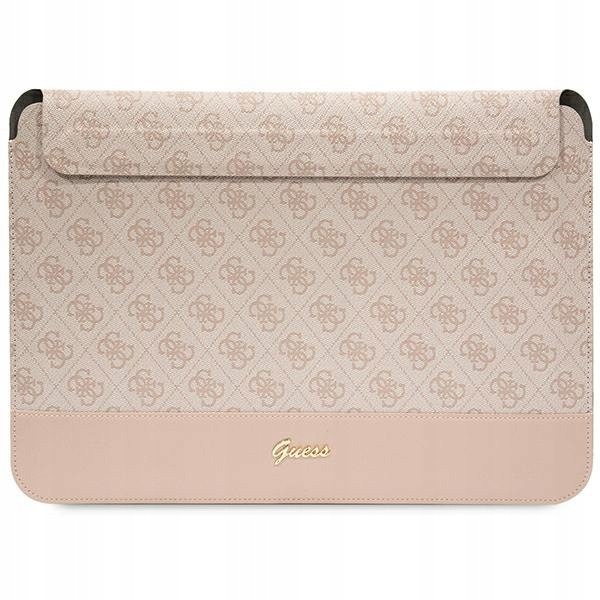 Guess Sleeve GUCS14PS4SGP 14" růžový/pink 4G Stripe Metal Logo