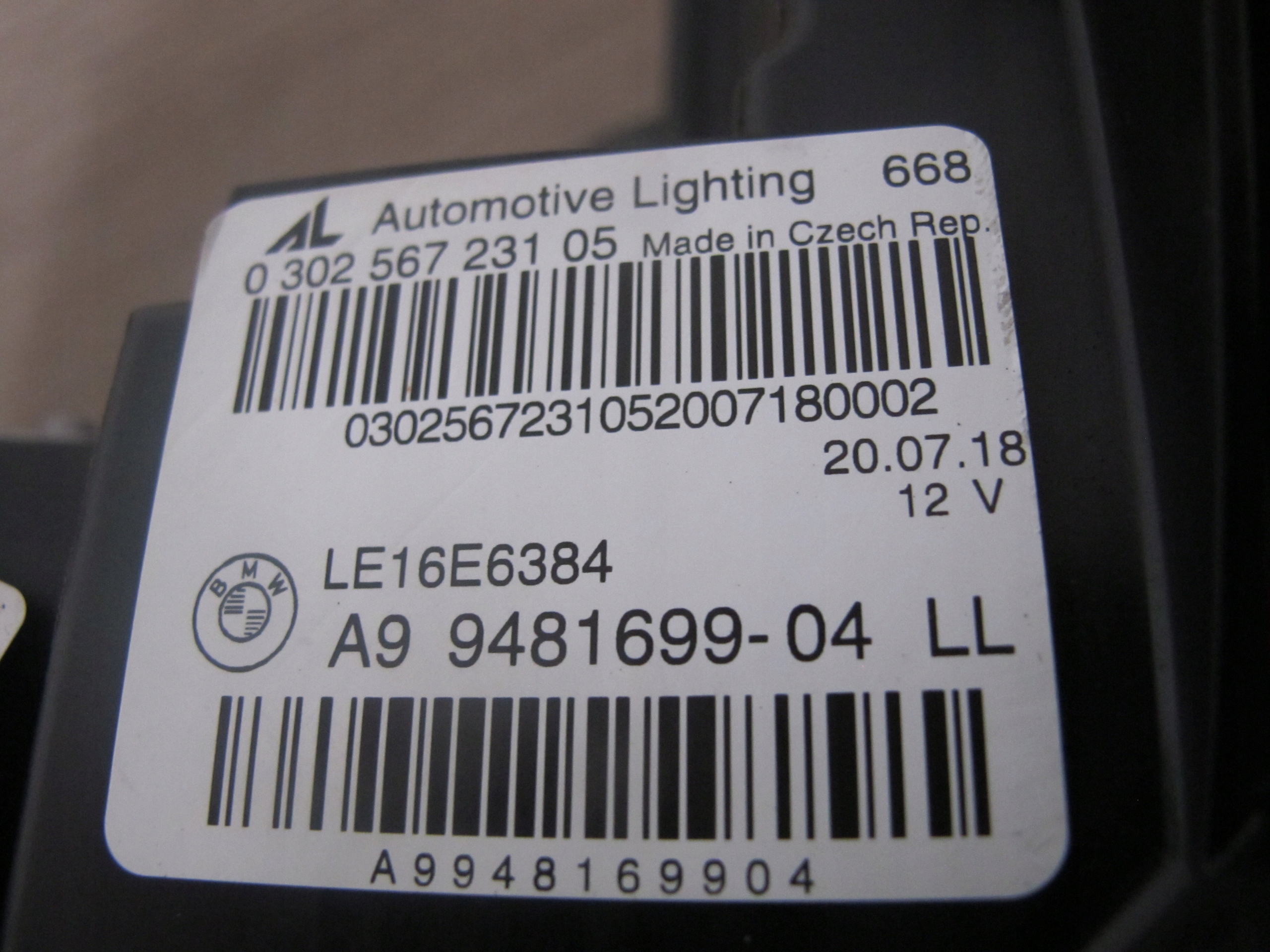 LAMPY PRZEDNIE BMW G20 G21 9481700 ORYGINAŁ Typ samochodu Samochody osobowe