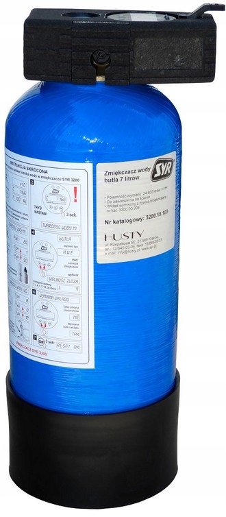 Syr 3200 Uzdatniacz Demineralizator Wody Grzewczej Wkład Butla Flansza 30L