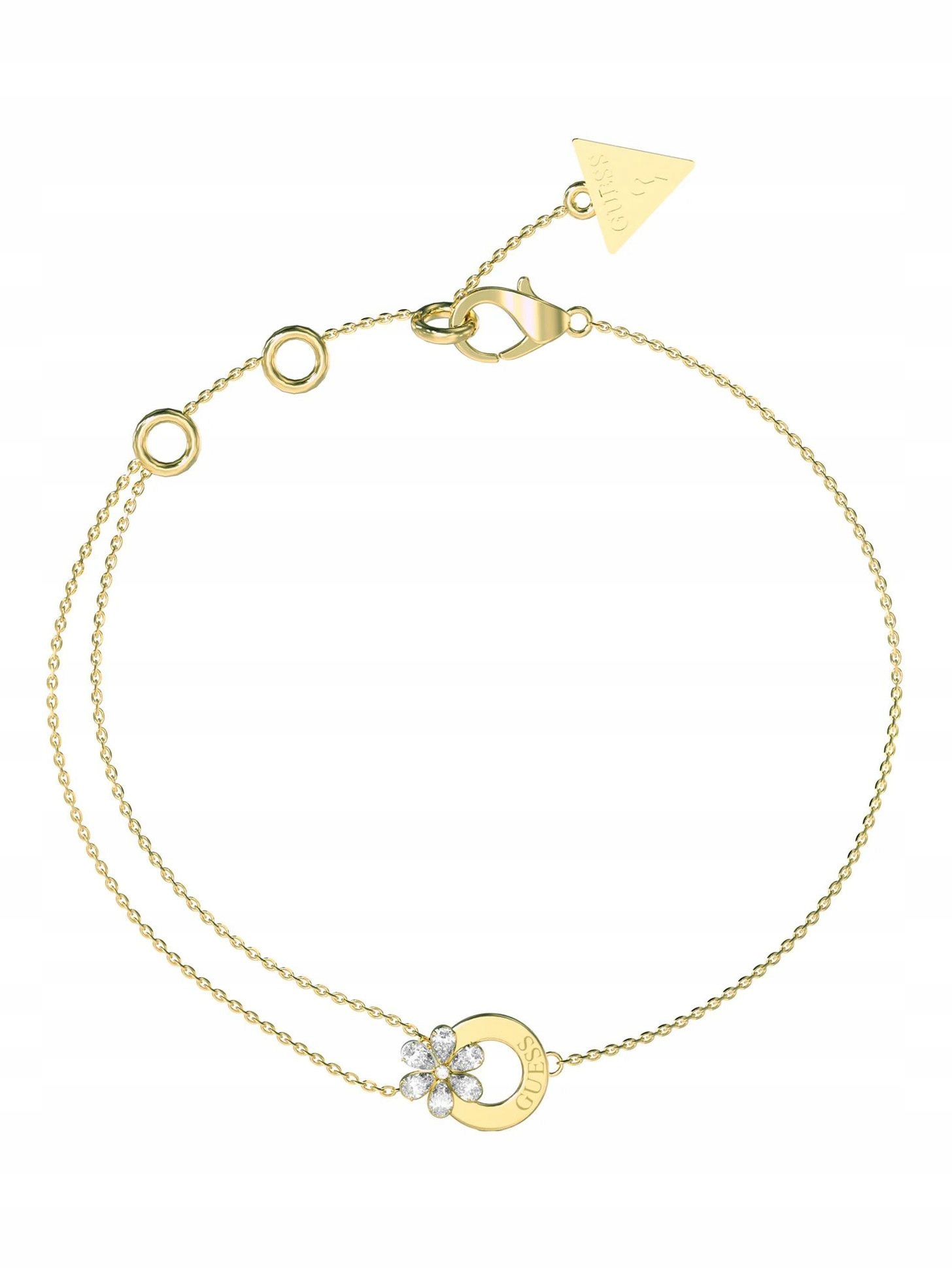 Dámský náramek Guess zlaté srdce jako dárek JUBB05111JW-YG-L