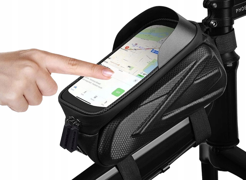 WODOODPORNA TORBA ROWEROWA SAKWA UCHWYT ETUI NA TELEFON NA RAMĘ ROWERU Marka Nela-Styl