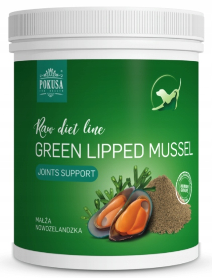 Pokusa małż Green Lipped Mussel małża 150g stawy