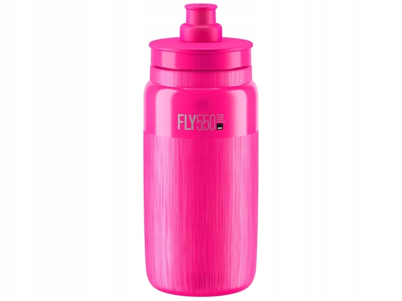 Bidon Elite Fly Tex 550 ml Przezroczysto-różowy