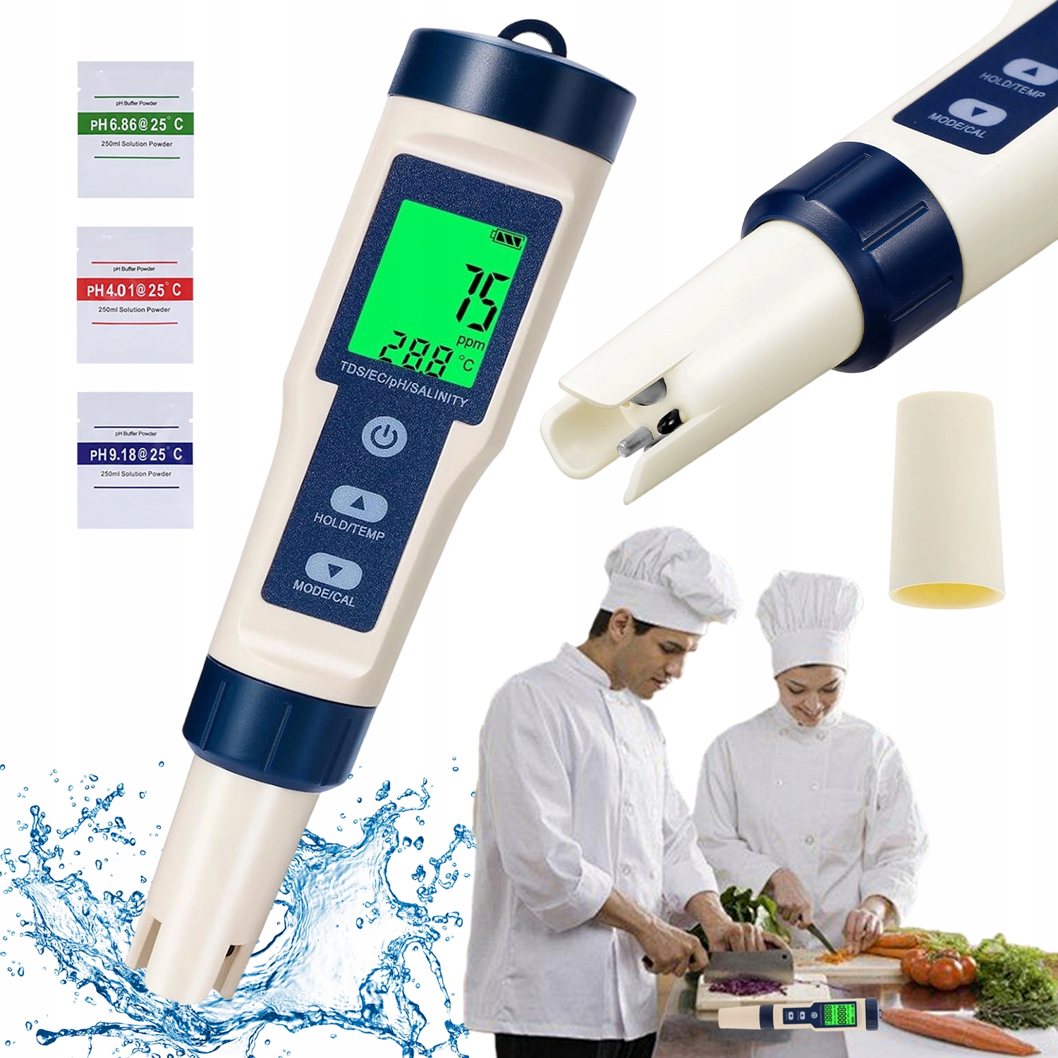 Levně Ph Tds Ec Temp Tester Měřič Tvrdosti A Teploty