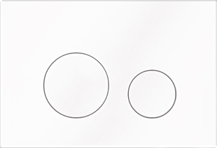 Splachovací tlačítko pro Wc Klapka Kk-Pol bílá Bílá