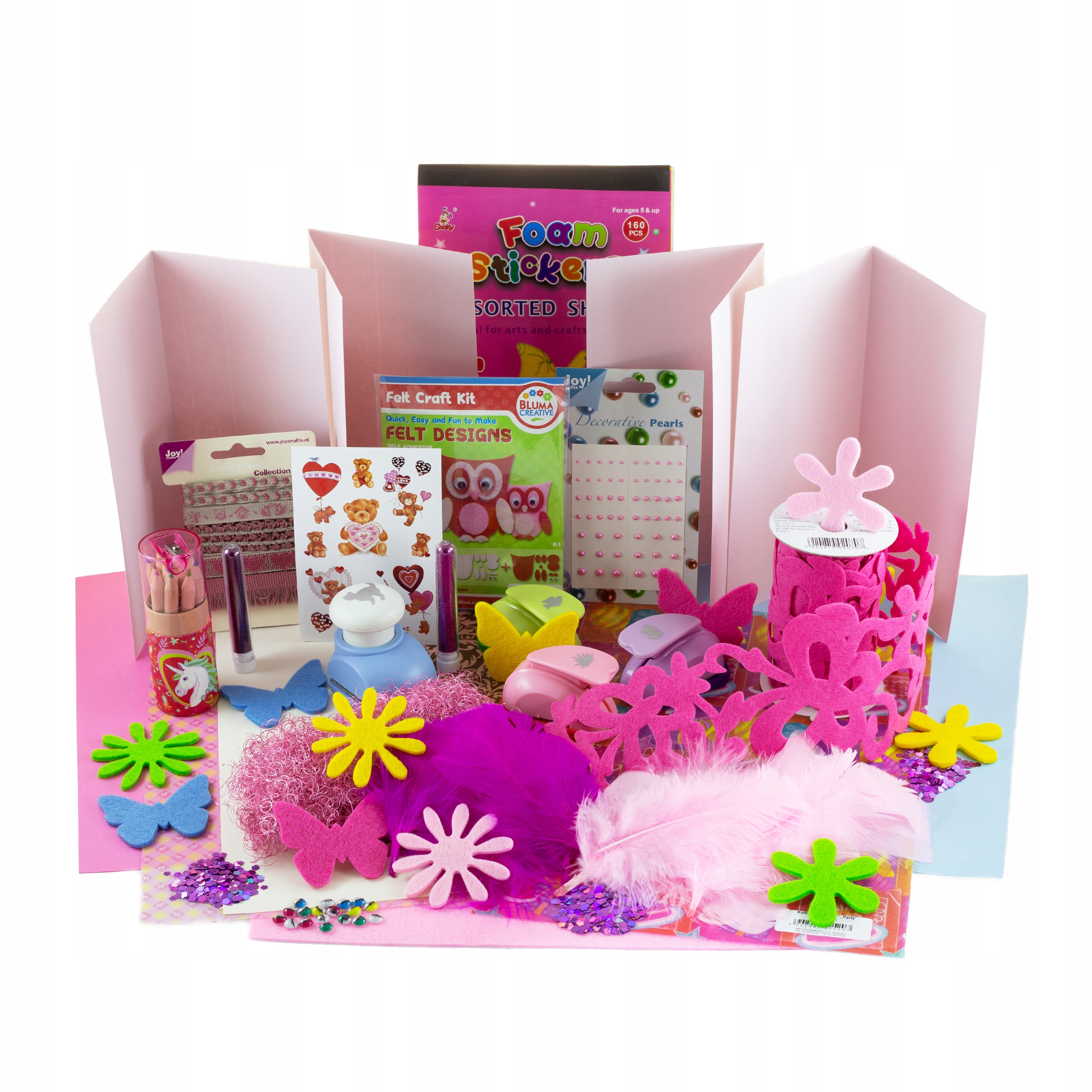 

Zestaw kreatywny/plastyczny dla dzieci różowy