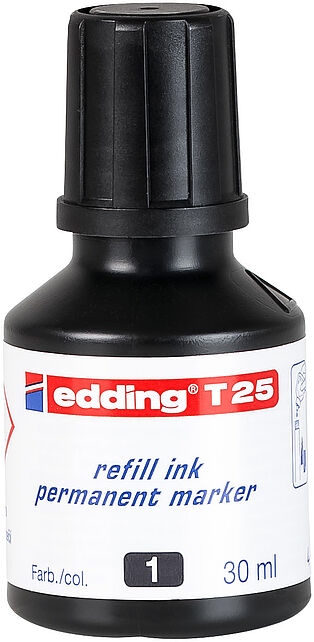 

Tusz do markerów Edding T25 30 ml czarny