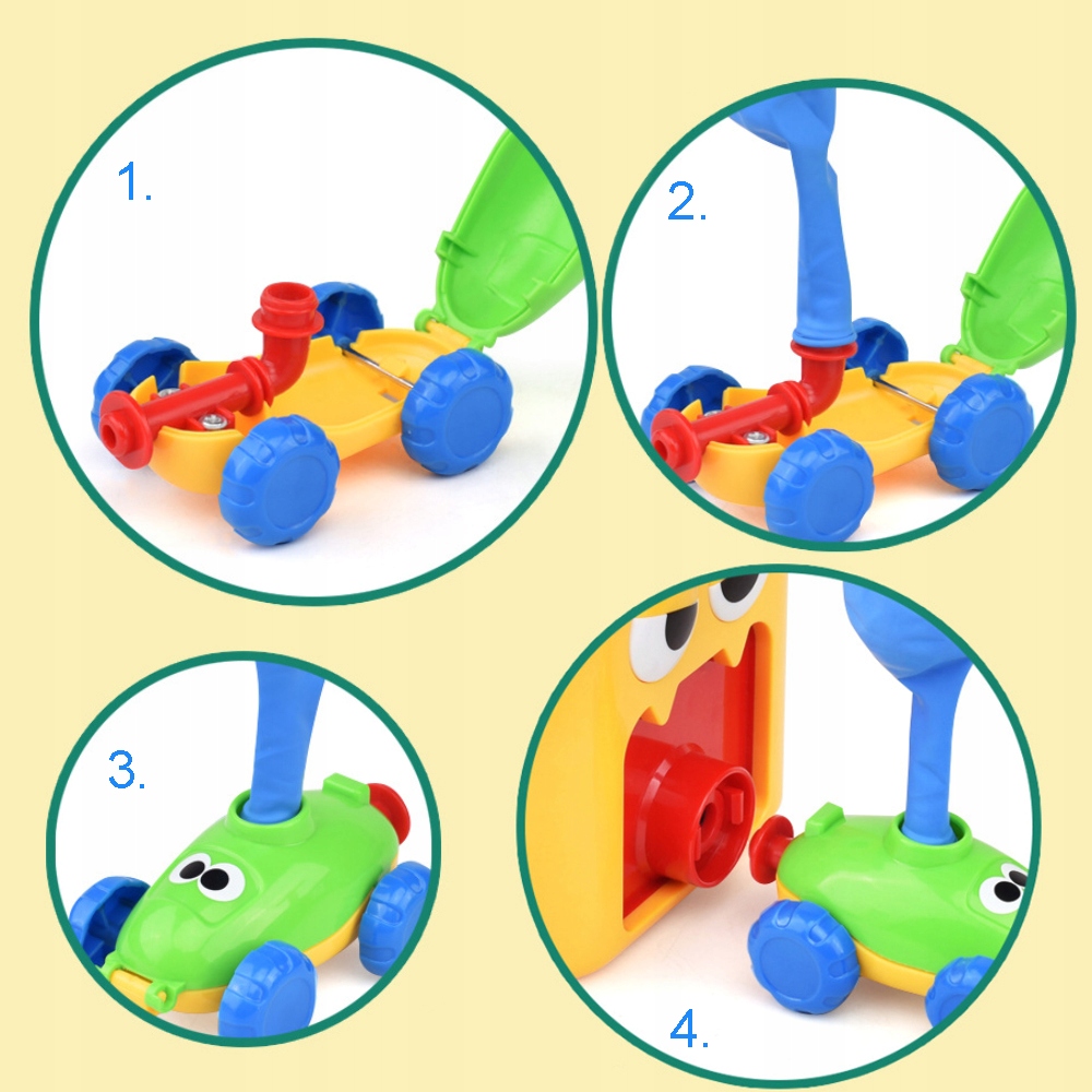 Power Balloon AUTA Z NAPĘDEM pompka balony pojazdy Szerokość produktu 12 cm
