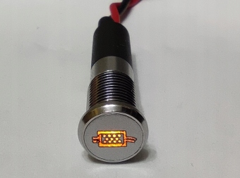 Dioda LED 12V sygnalizacja wypalanie DPF srebrna MIX KOLOR