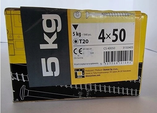 

Wkręty Ciesielskie Do Drewna 4x50 Stożkowe 5kg