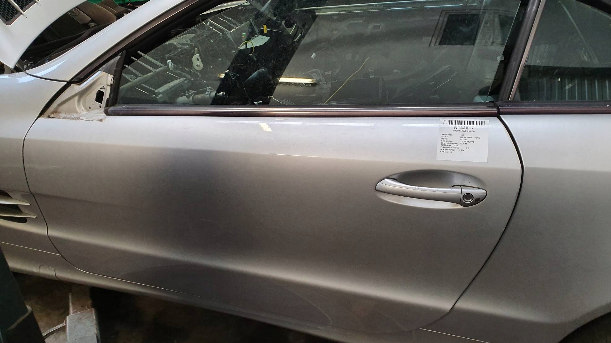 door left front C744 MERCEDES - BENZ SL 350