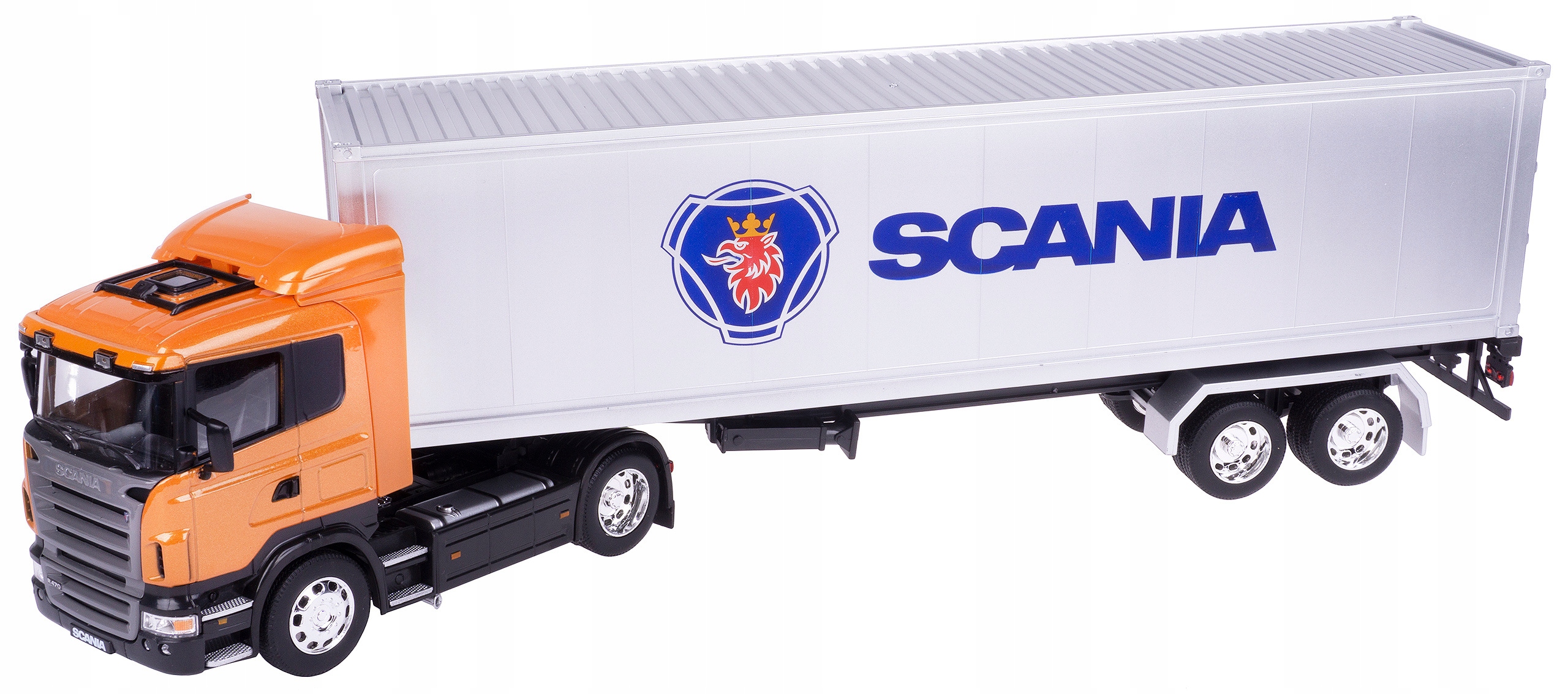 

Tir Scania R470 Metal Ciągnik Naczepa Welly 1:32