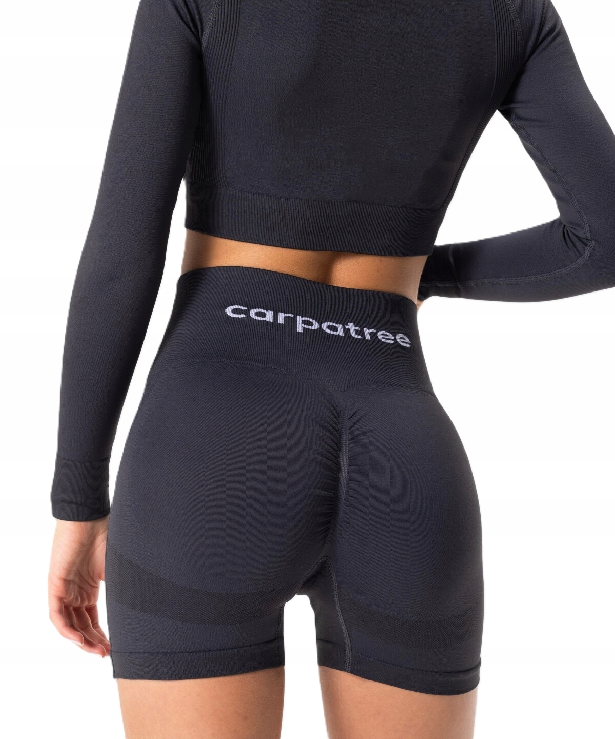 Szorty damskie sportowe wysoki stan allure Carpatree M ciemny szary