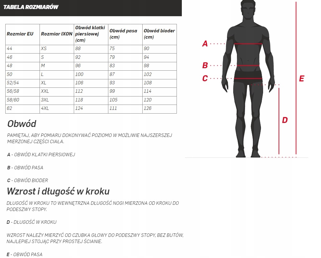 UBRANIE PRZECIWDESZCZOWE IXON COMPACT SUIT L EAN 3661615256007
