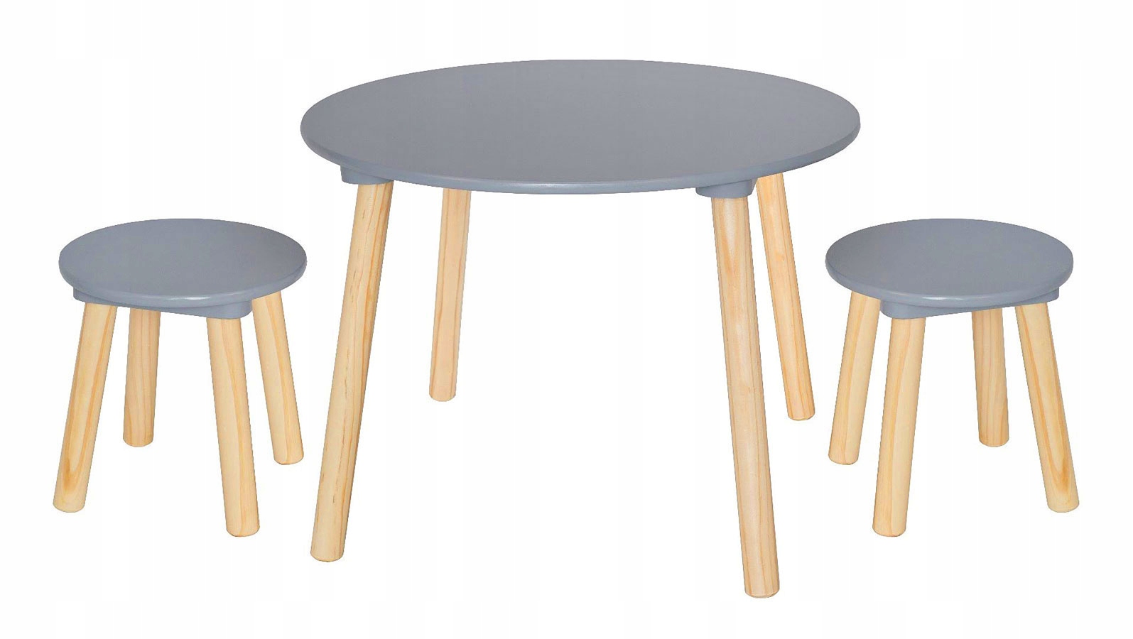 STOLIK DZIECIĘCY Z KRZESEŁKAMI DREWNIANY == KOLORY Marka Elior