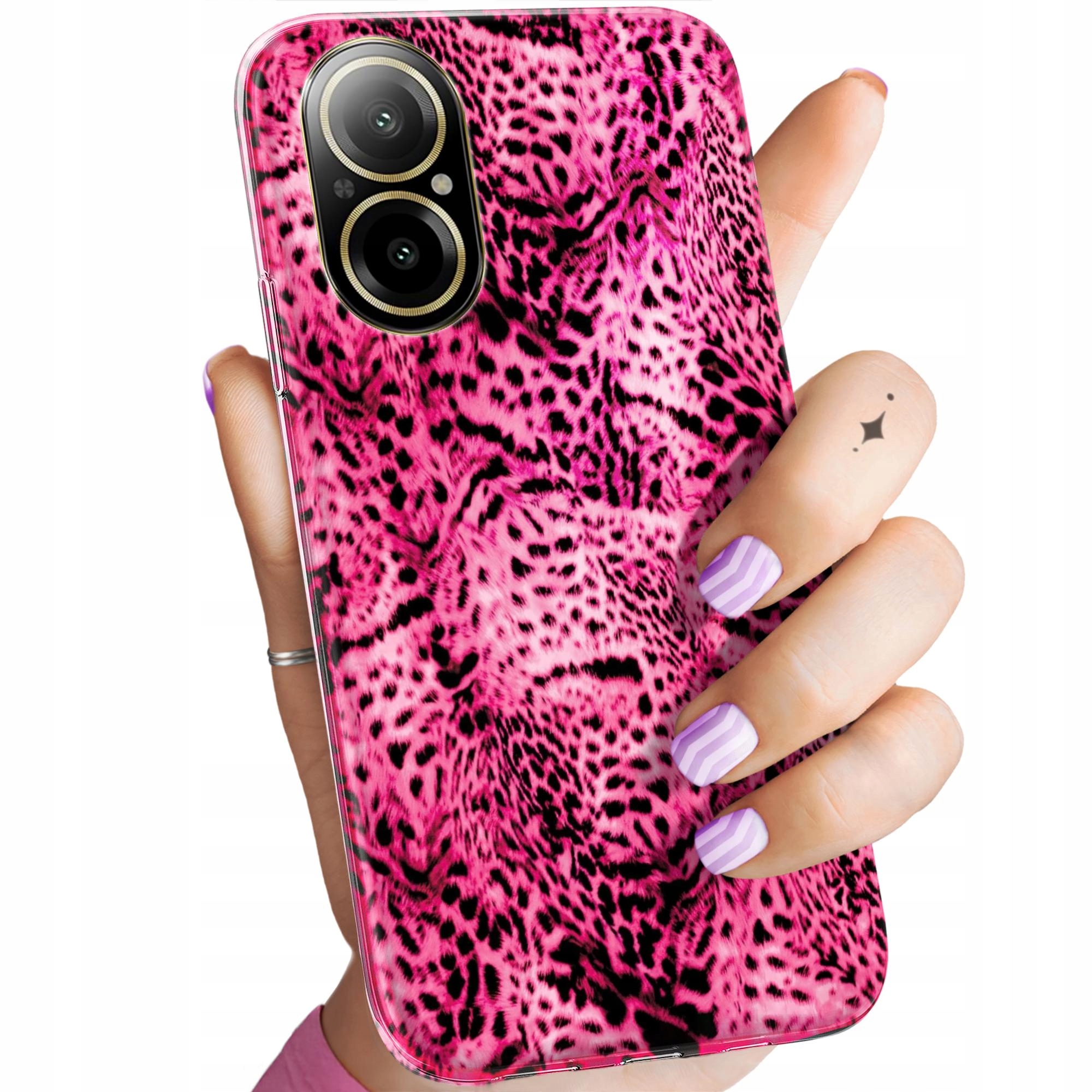 Etui Do Realme C67 4G Futerko Futro Panterka Obudowa Pokrowiec Case