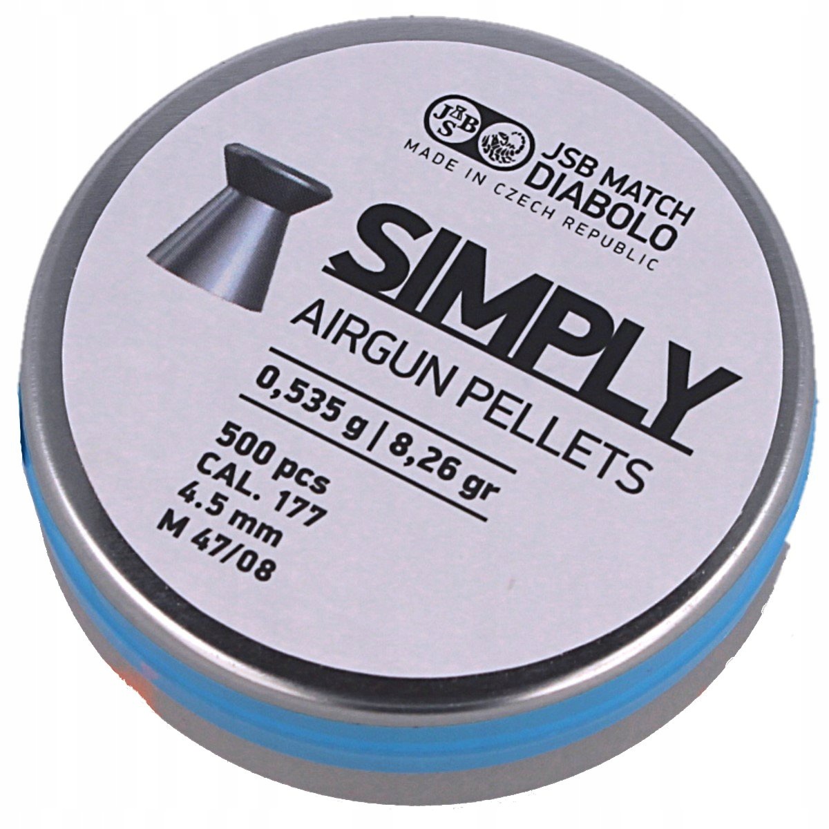 Śrut Jsb Match Simply 4.50 mm, 0.535 g, 500 szt. (001246-500)