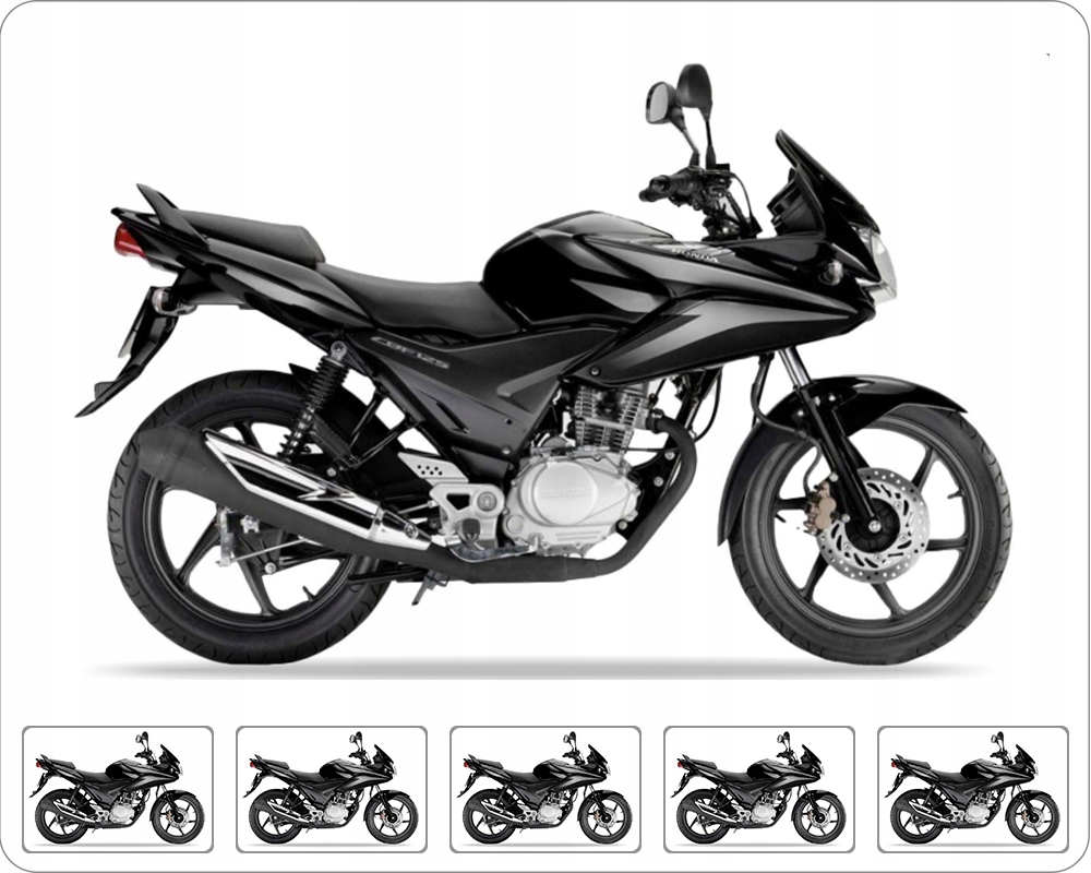 Nálepky Na Motocykel Juula Pre Honda Cbf 125 2009-2012 Čierna NH1