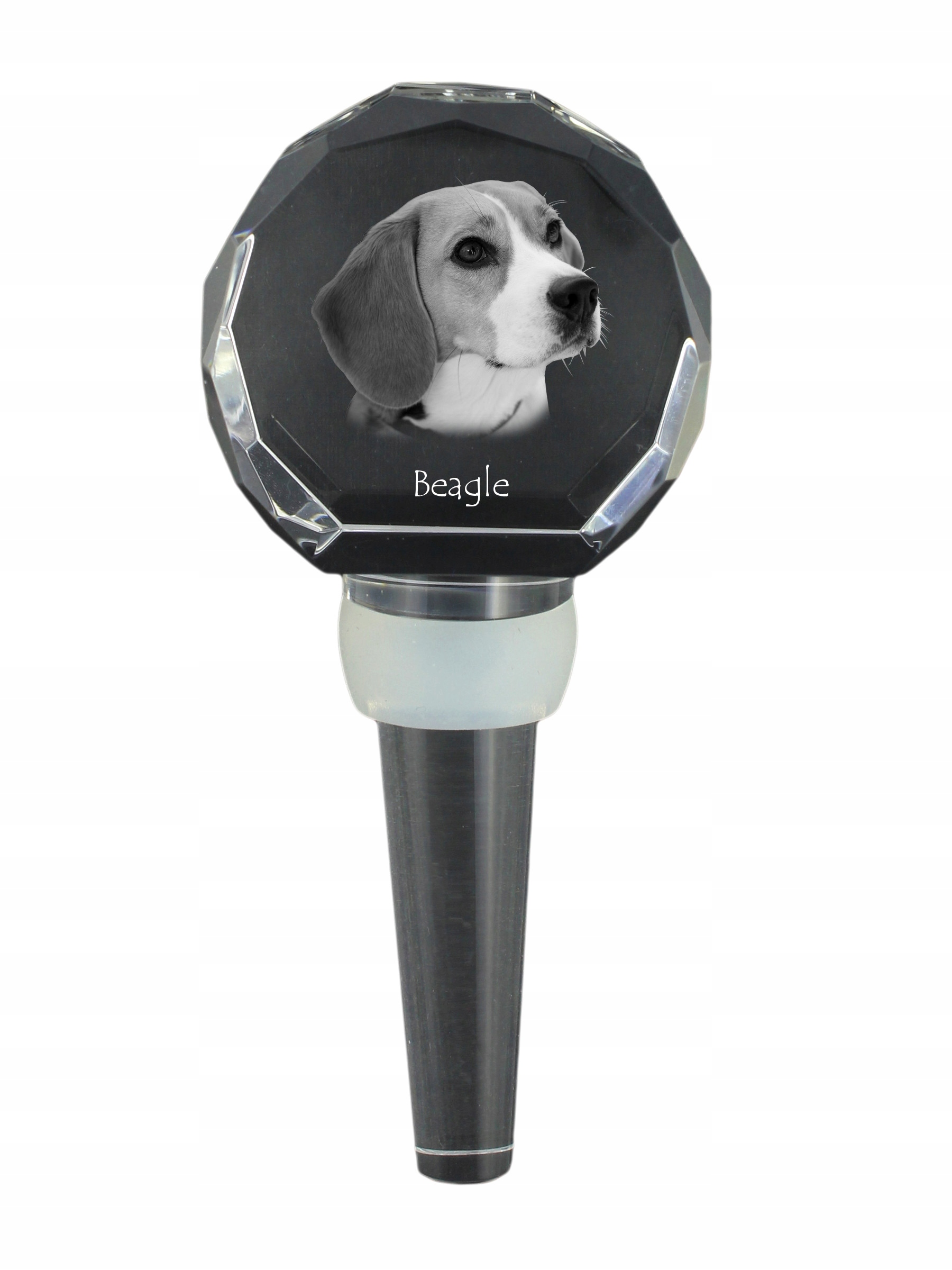Beagle zátka na láhev s fotografií, personalizovaná zátka na víno