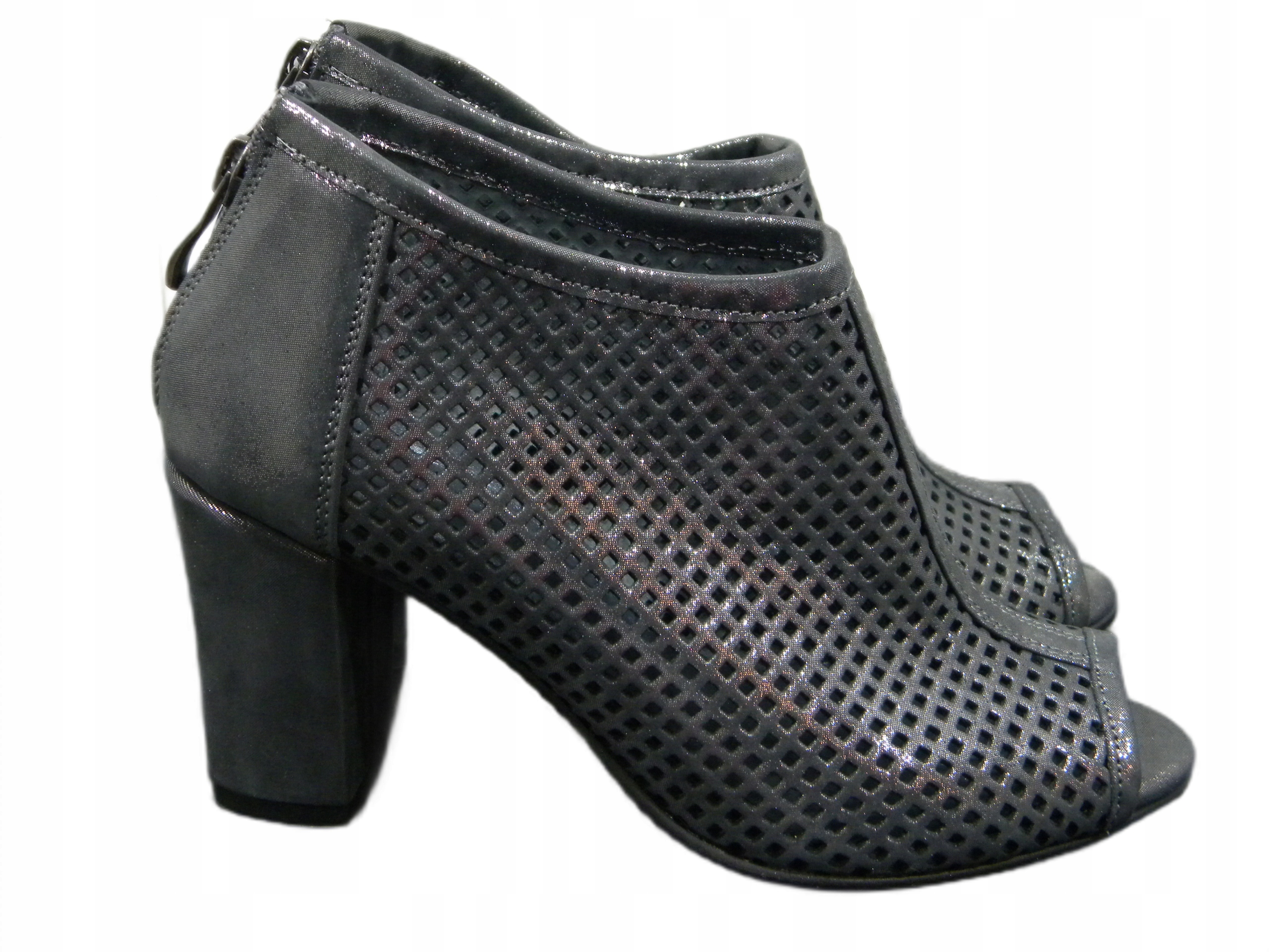 Dámské kožené sandály Lampert 40 Grafit