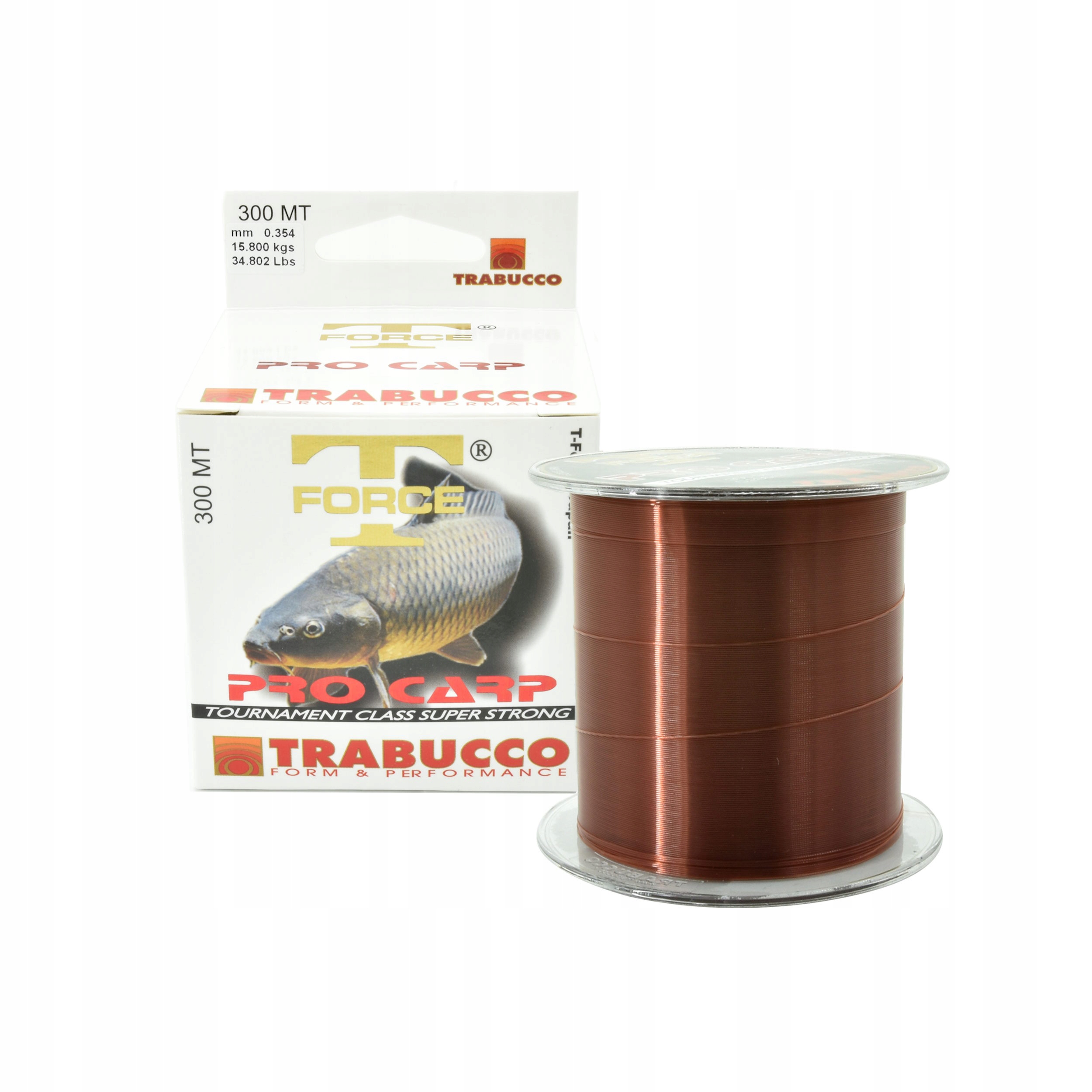 Żyłka Trabucco T-Force Pro Carp 0,35mm 300m 1szt. ciemnobrązowa karpiowa