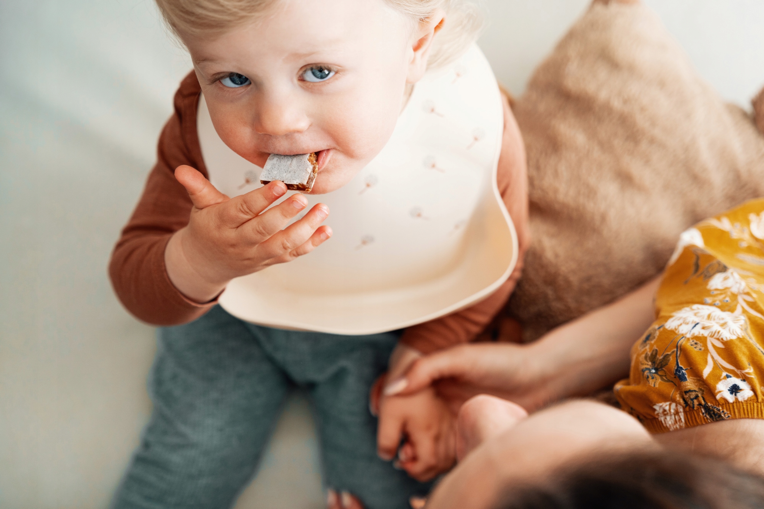 PETITE&MARS Silikonowy śliniak Take&Match Desert Sand 6m+ Marka Petite&mars