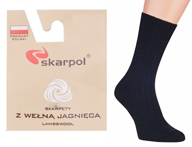 

Skarpety z Wełny Jagnięcej 42-44 Skarpol Czarne