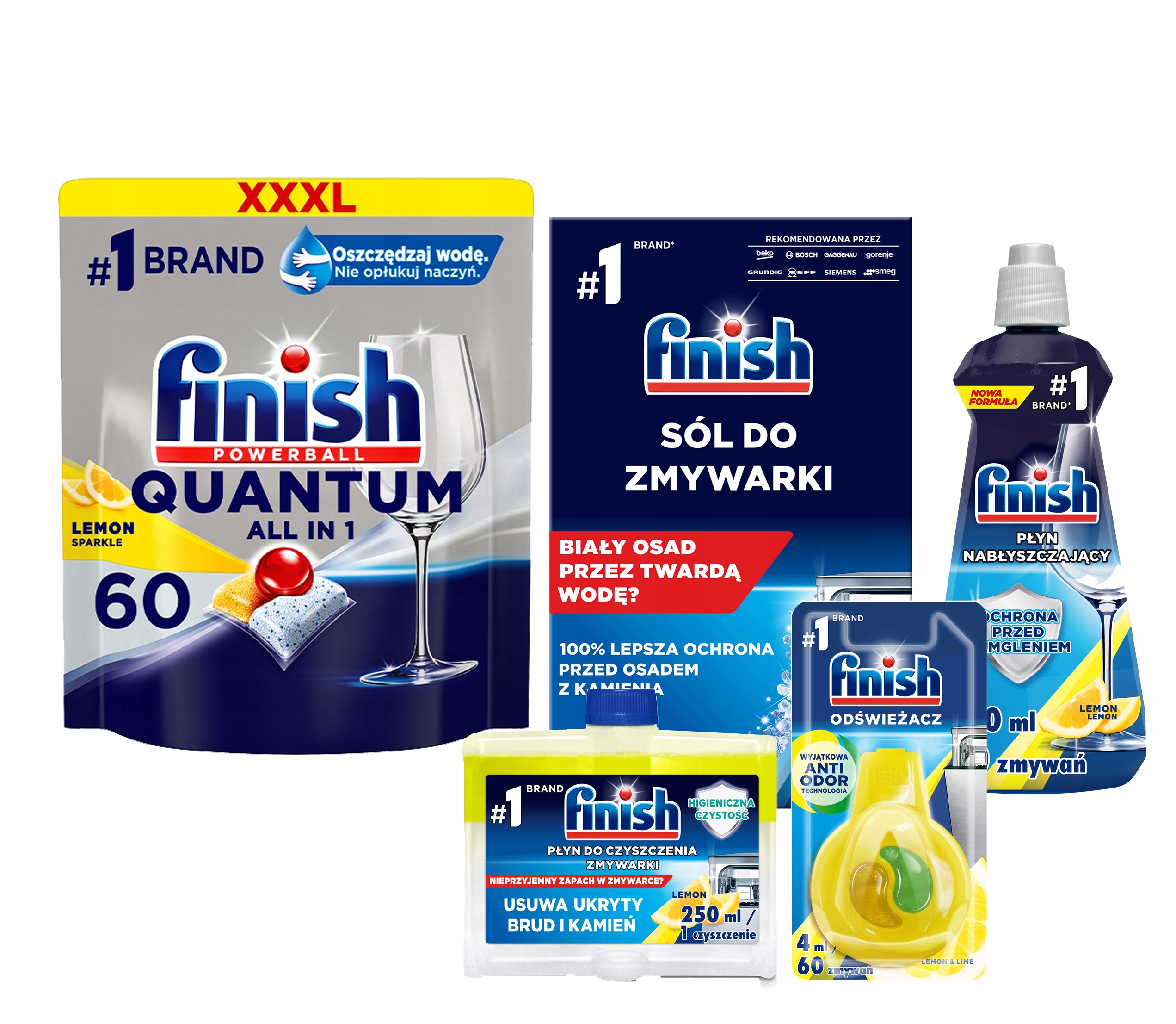 

Finish Zestaw mix do Zmywarki Quantum 60 Lemon
