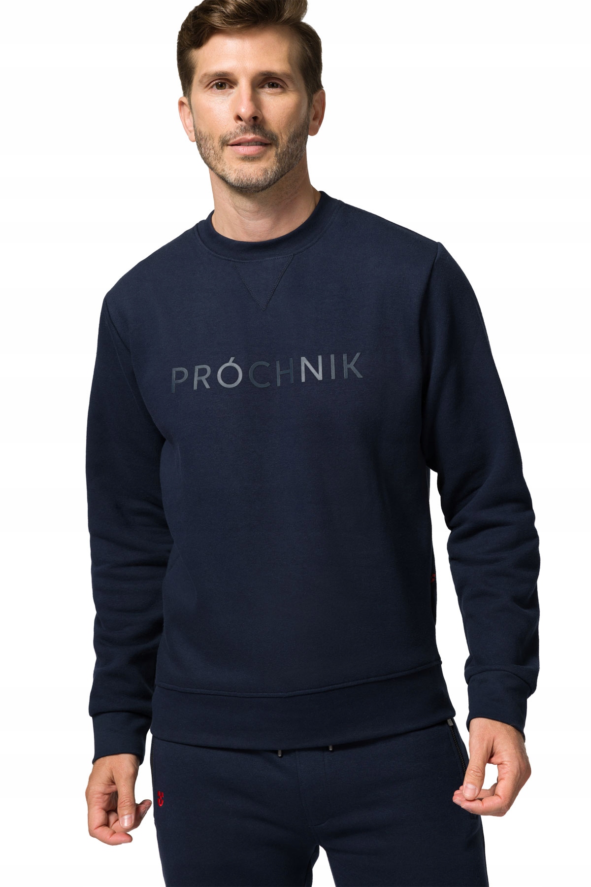 

Bluza Męska Granatowa z Nadrukiem Próchnik PM6 M