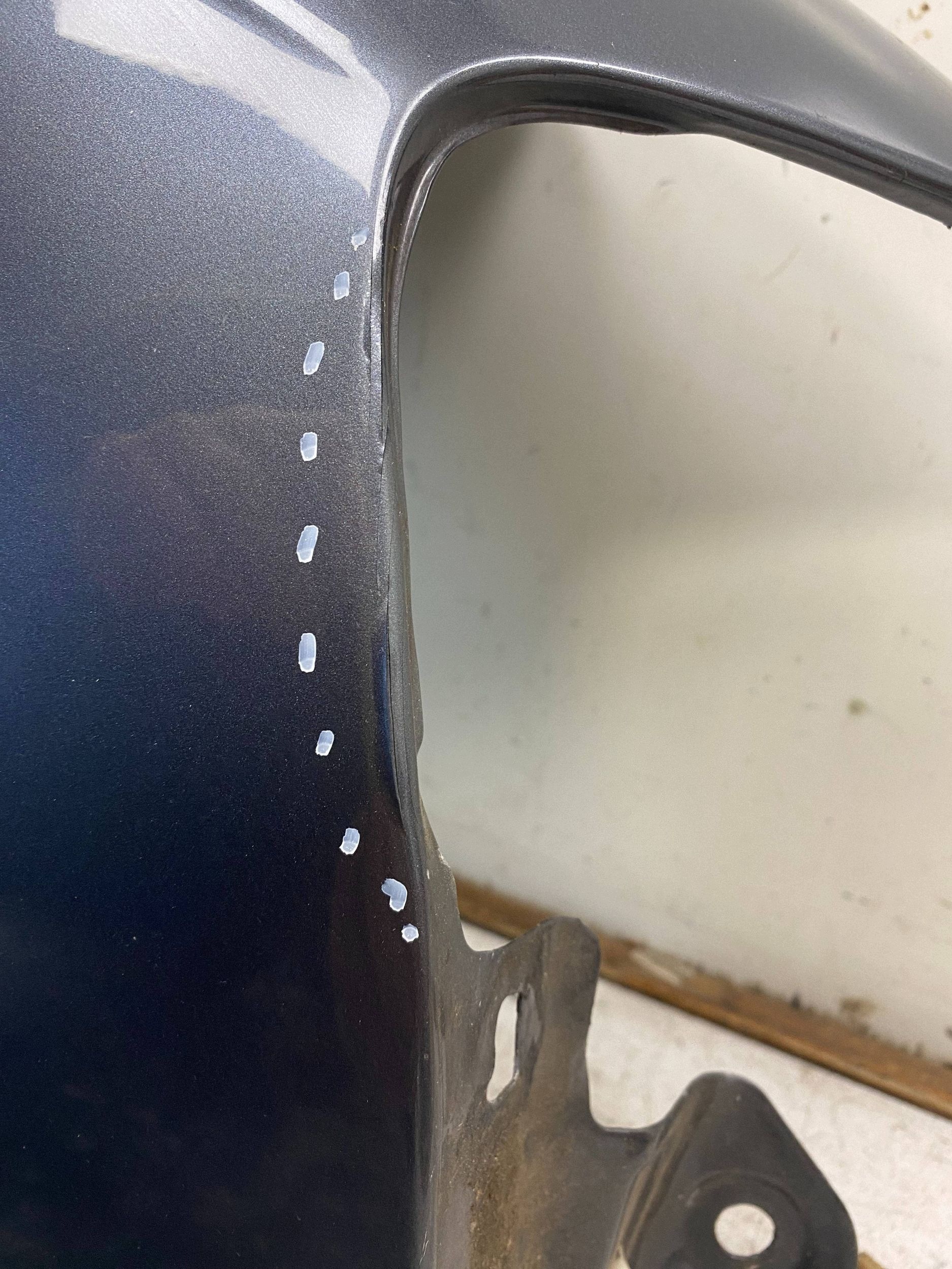 AUDI A4 B7 complete fender right front front LX7Z grey