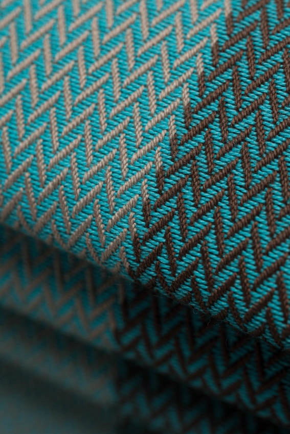 Chusta tkana LennyLamb - Mała Jodełka Baby Mint Długość 5.2 m