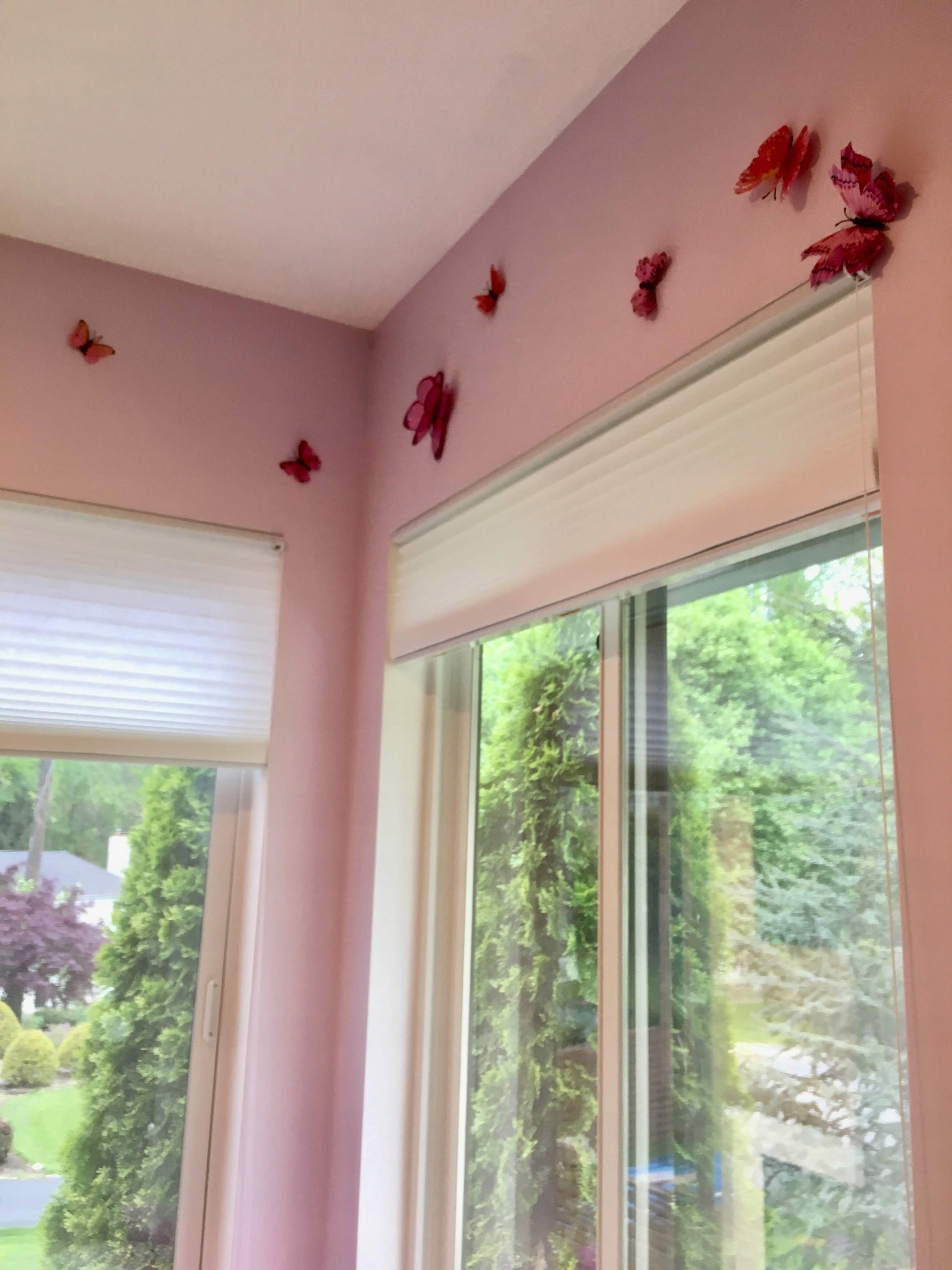 Naklejki na ścianę 3D - MOTYLE MOTYLKI, Różowy Bohater brak