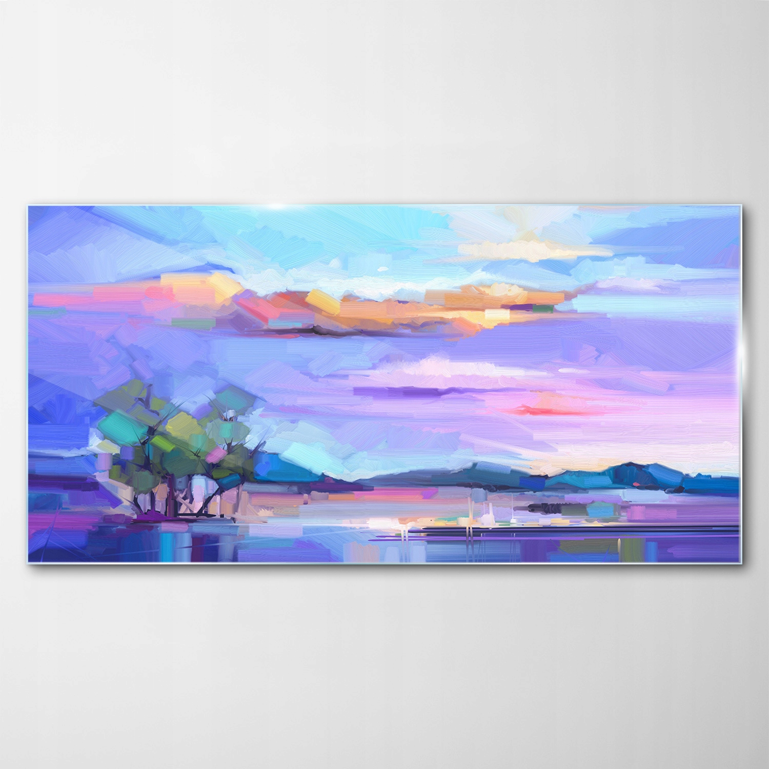 

Obraz Szklany Dekor Krajobraz Drzewa Niebo 120x60