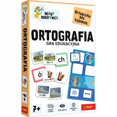 02803 Gra planszowa Gra Ortografia Mały odkrywca Trefl