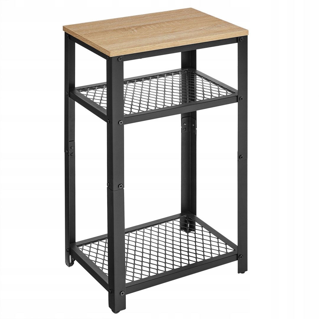 Stolik Kawowy, Szafka Nocna Z 2 Półkami Sonoma 40x30x75