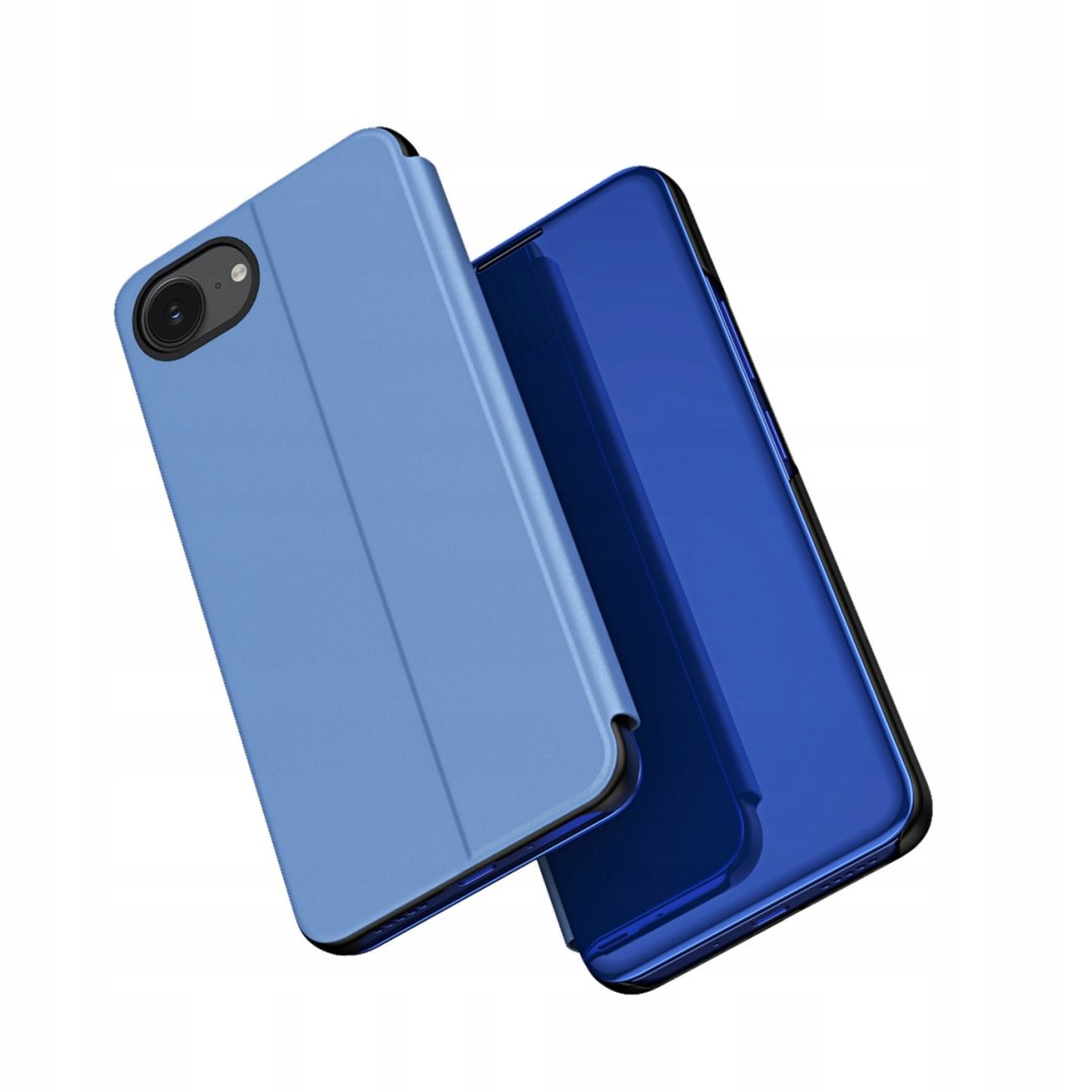 Etui pokrowiec z klapką na iPhone 16e Clear View Case niebieski