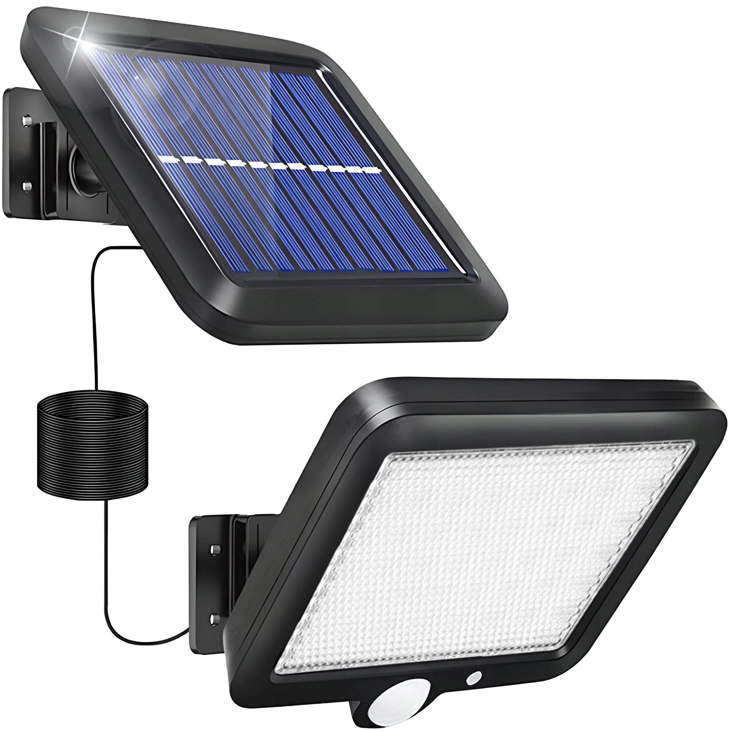 

Lampa Solarna Led Czujnik Ruchu Osobny Panel Cob