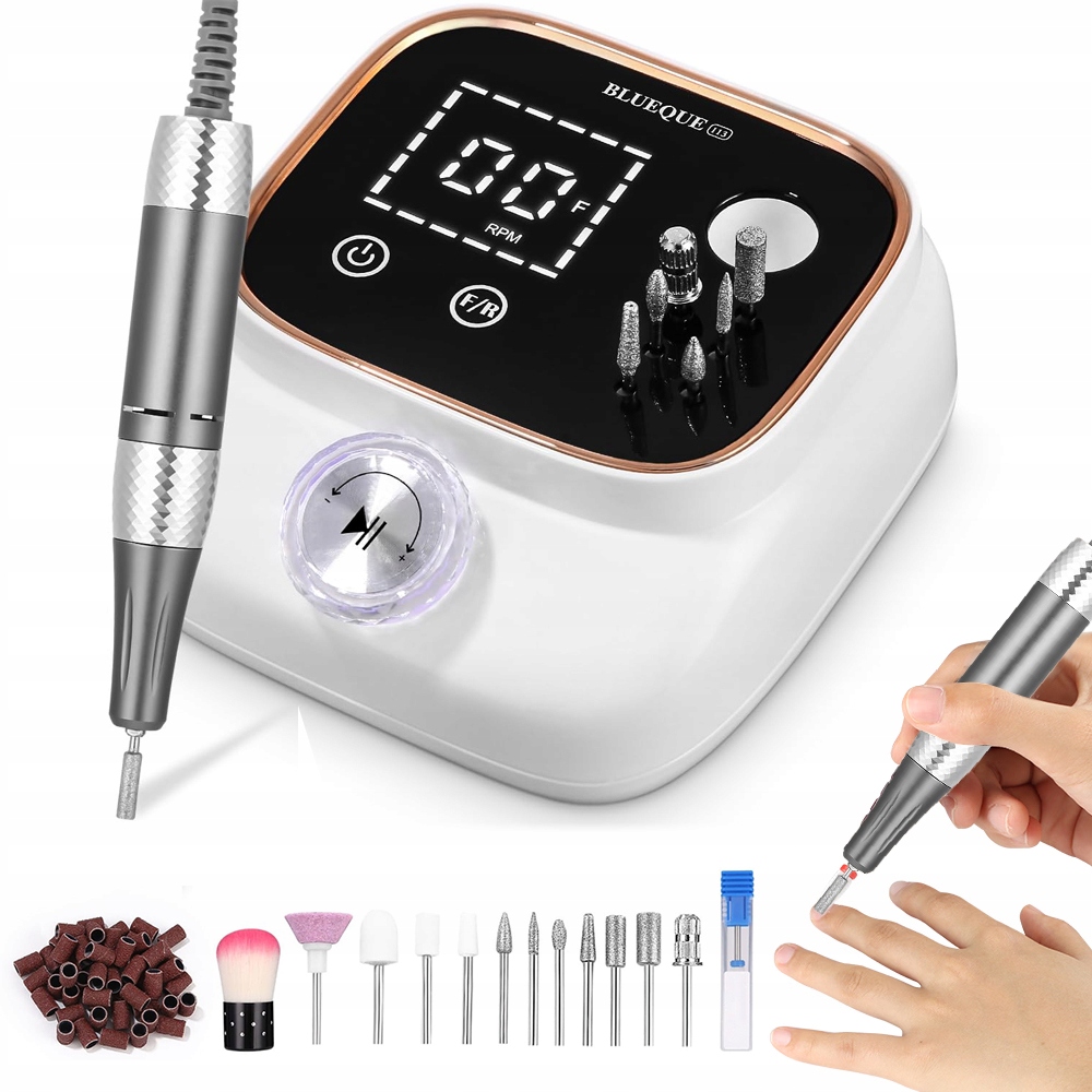 Bruska Pro Domácí Manikúru S Led Displejem A Motorem 45000 Rpm