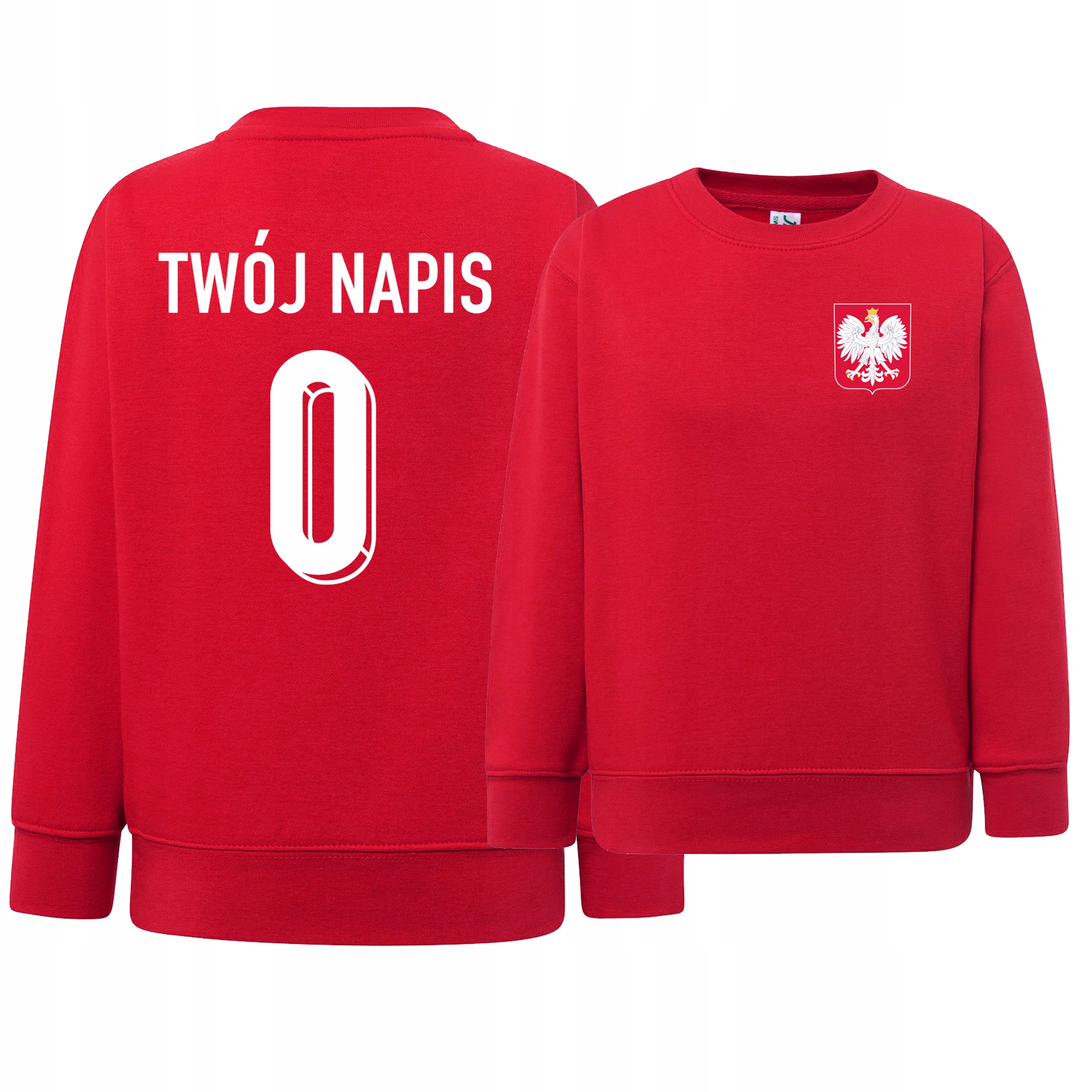 Polska Bluza dresowa Twój Nadruk Twoje Imię Kibica Reprezentacji M