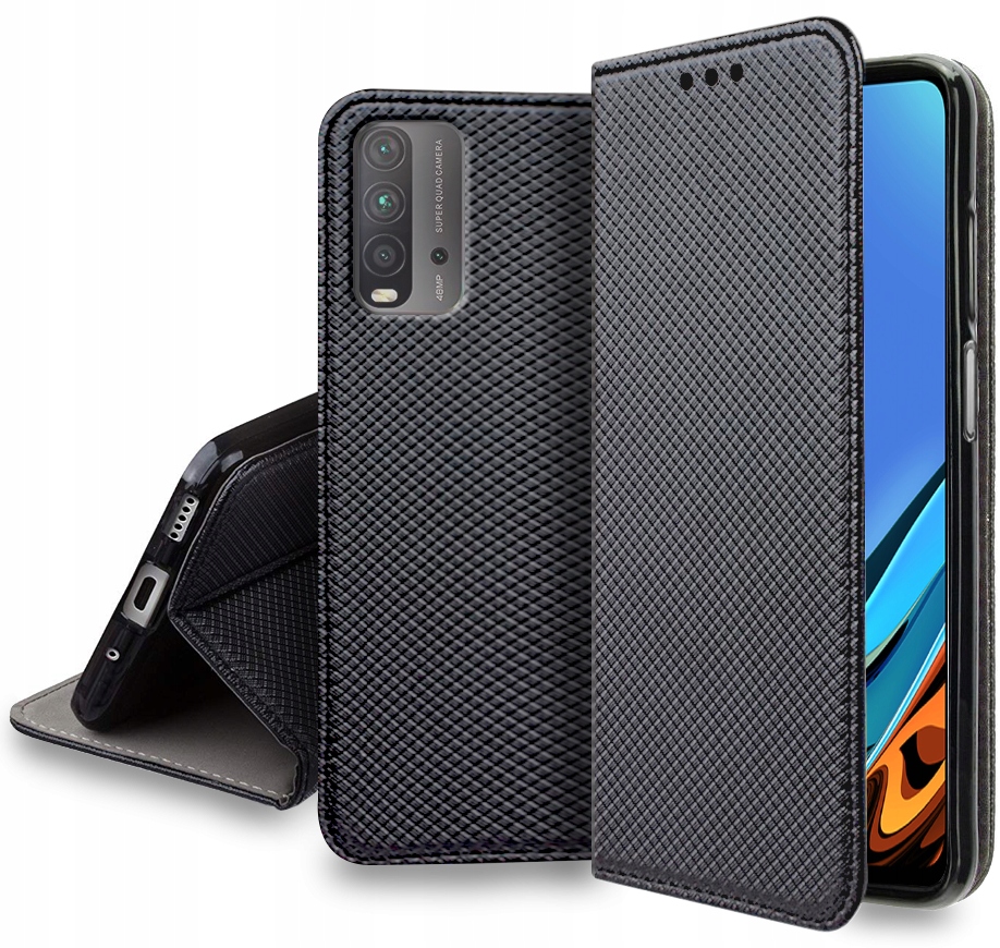 

Etui do Xiaomi Redmi 9T Smart Magnet Case Szkło