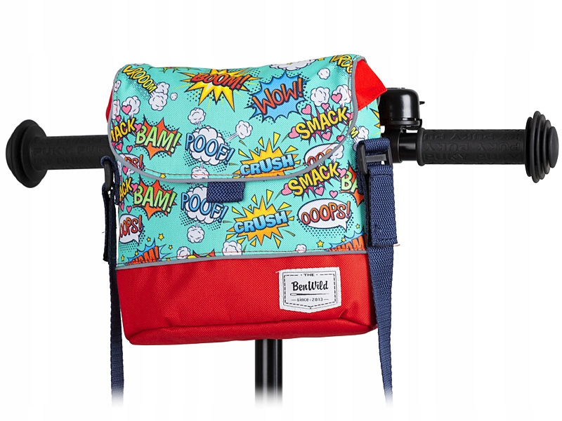 TORBA sakwa KOSZYK na kierownicę rower HULAJNOGA dla dzieci BOOM WOW