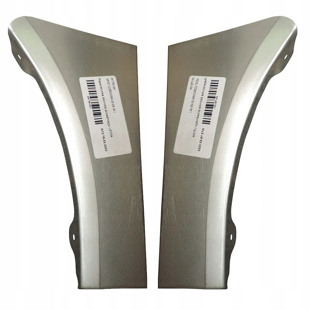 SEAT IBIZA CORDOBA 2002-2008 REPERATURKA BŁOTNIKA PRZEDNIEGO PRAWA+LEWA KPL