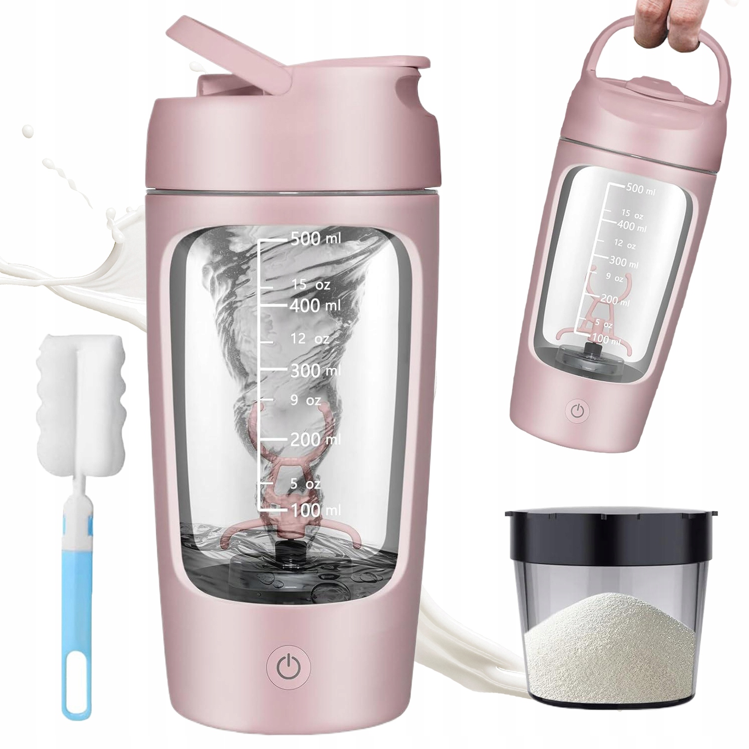 Elektrický Šejkr S Nádobkou Na Prášek, Mixér Na Bílkoviny, Shaker 650 ML
