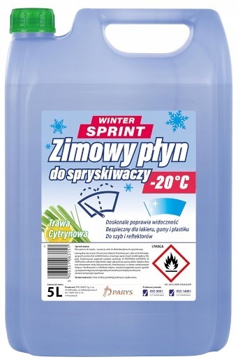 Zimowy Płyn Do Spryskiwaczy -20°C Winter Sprint 5L Hydrofobowy Zapachowy