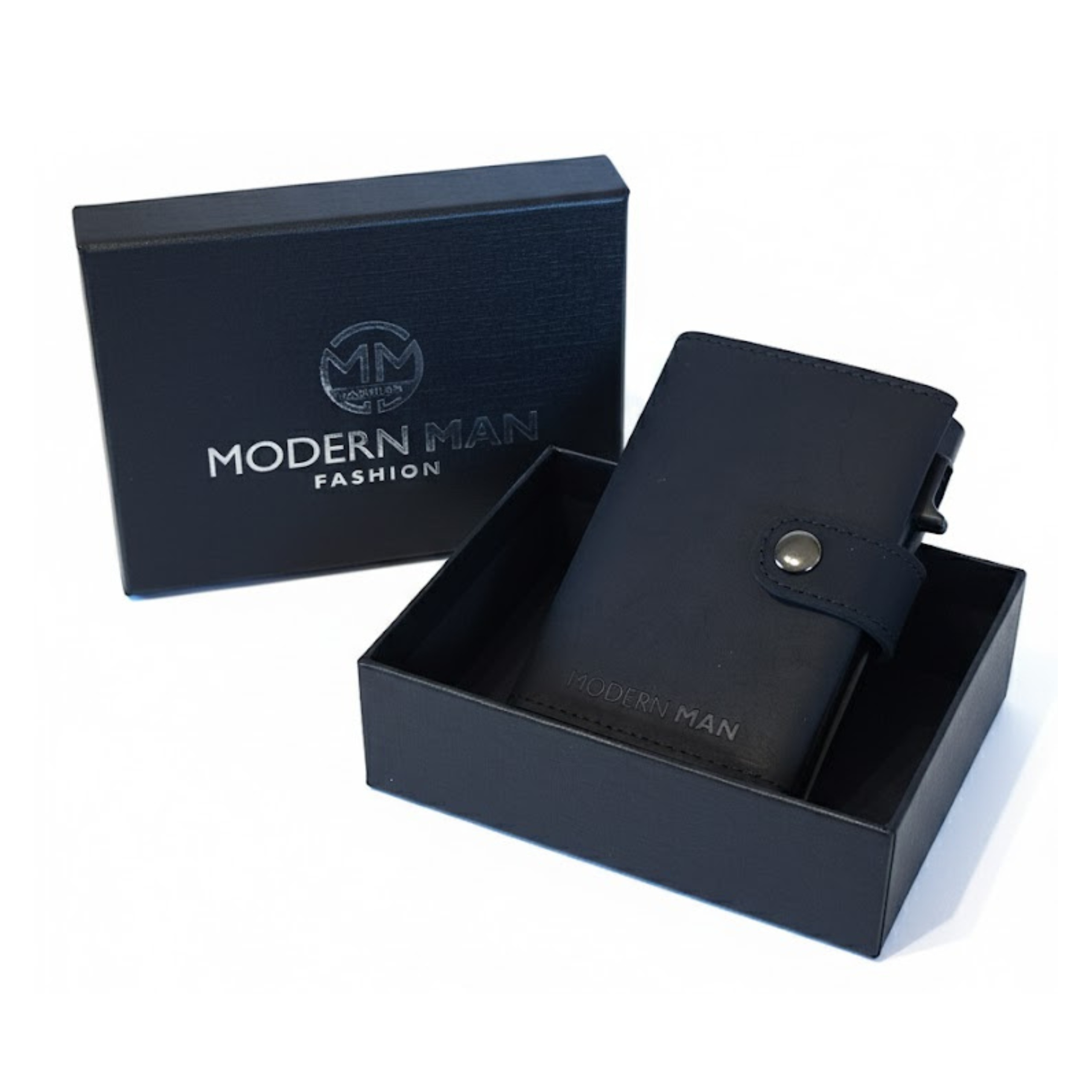 Černá Pánská Peněženka Na Karty, Mince, S Přítlakem Na Karty, Moderní Dárek